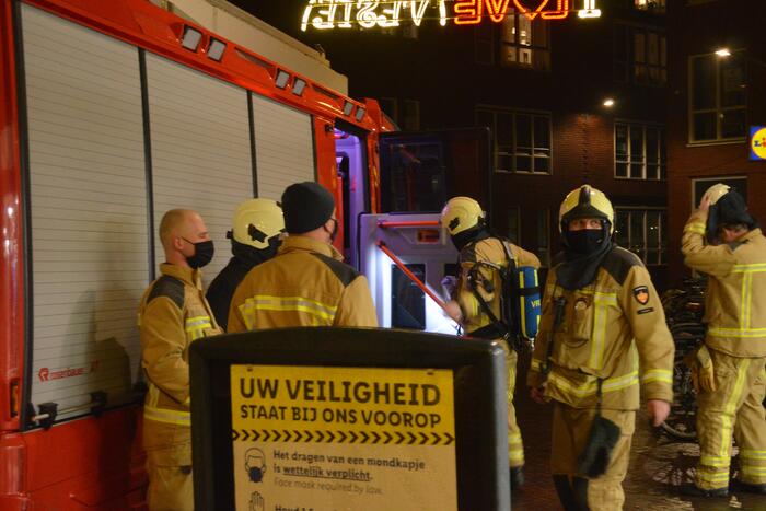 Onderzoek naar vermoedelijke brand in supermarkt