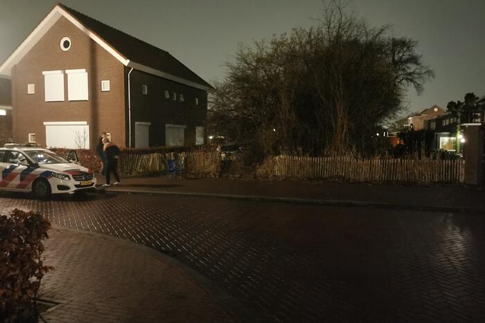 Bestuurster schiet met auto in plantsoen