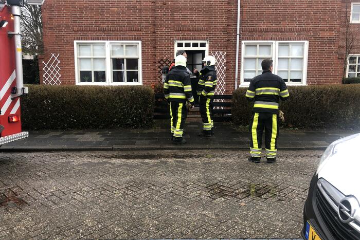 Straat afgesloten na gaslekkage in woning