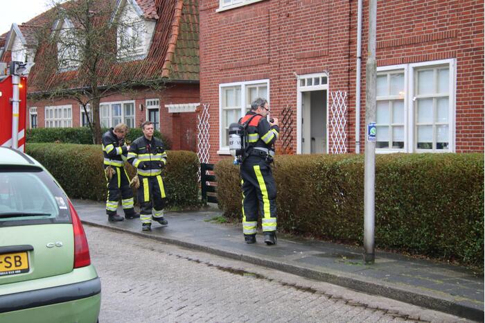Straat afgesloten na gaslekkage in woning