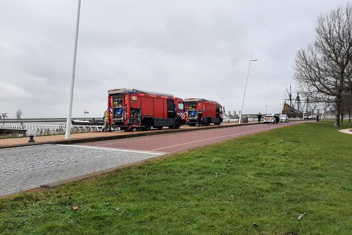 Brand op binnenvaartsschip
