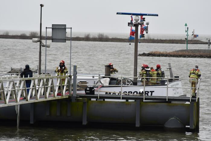 Brand op binnenvaartsschip
