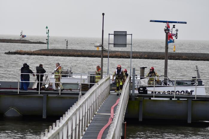 Brand op binnenvaartsschip