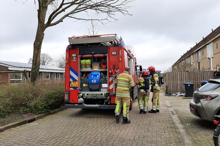 Kliko met papier gaat in vlammen op