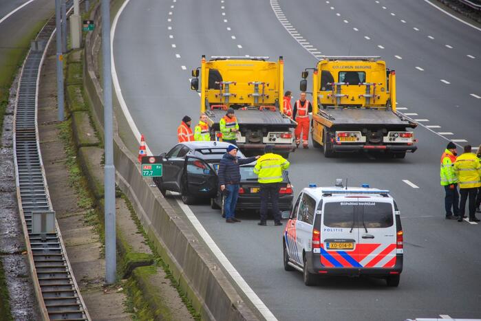 Meerdere voertuigen betrokken bij ongeval snelweg