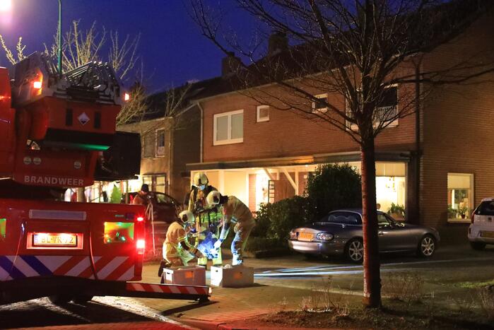 Veel bekijks bij schoorsteenbrand