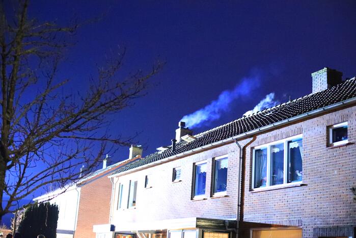 Veel bekijks bij schoorsteenbrand