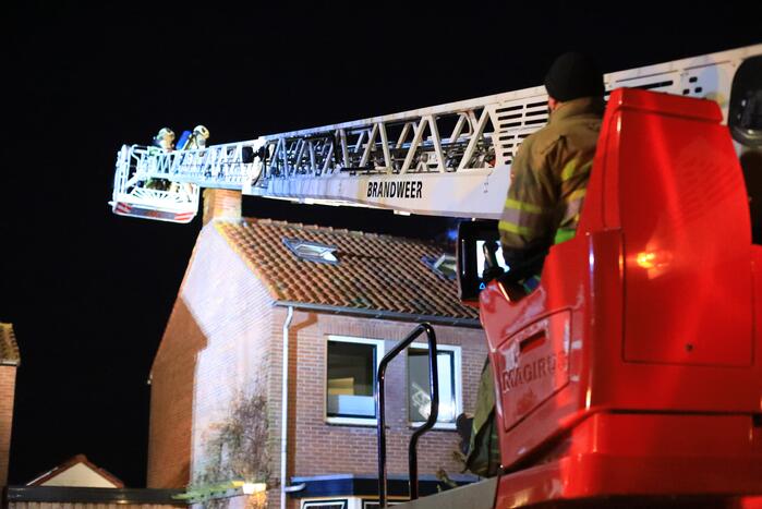Veel bekijks bij schoorsteenbrand