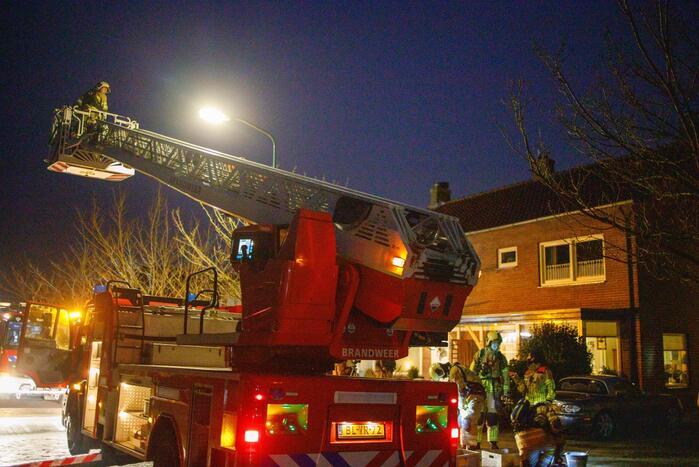 Veel bekijks bij schoorsteenbrand