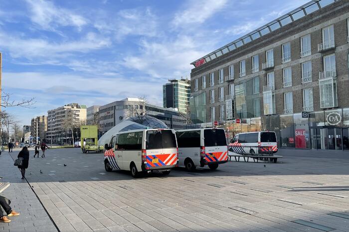 Forse politiemacht aanwezig in centrumgebied