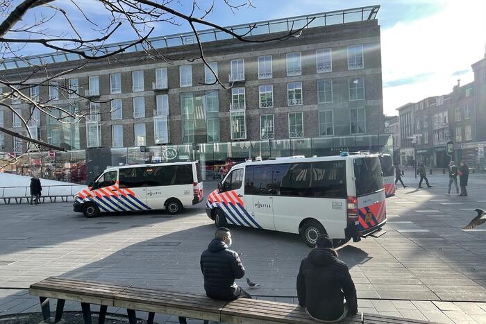 Forse politiemacht aanwezig in centrumgebied
