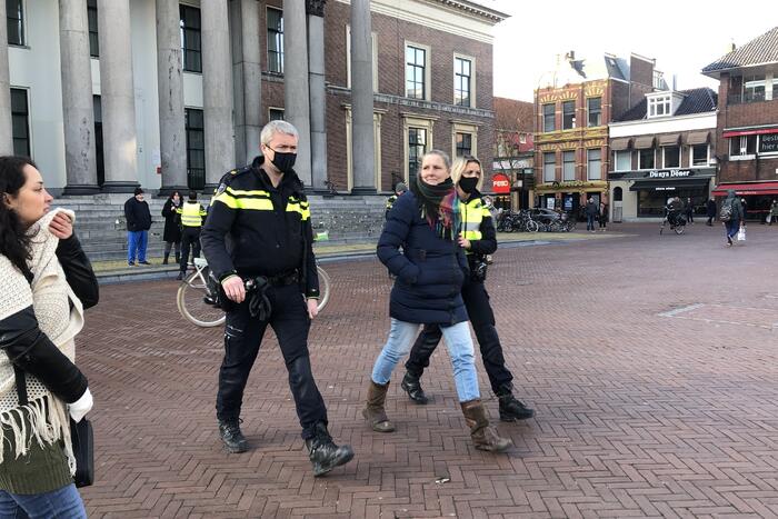 Aanhoudingen bij demonstratie