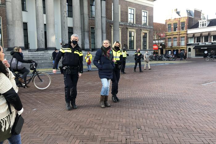 Aanhoudingen bij demonstratie