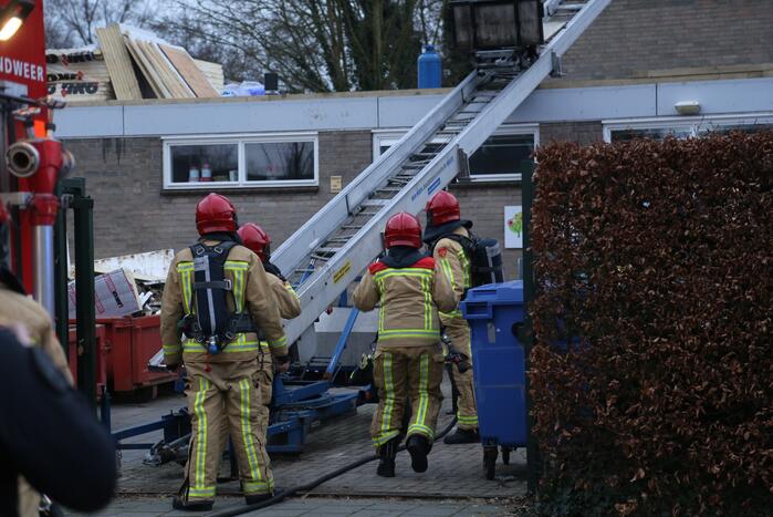 Explosie op dak van school