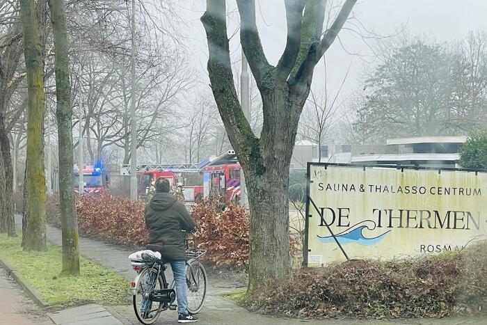 Uitslaande brand in sauna De Thermen