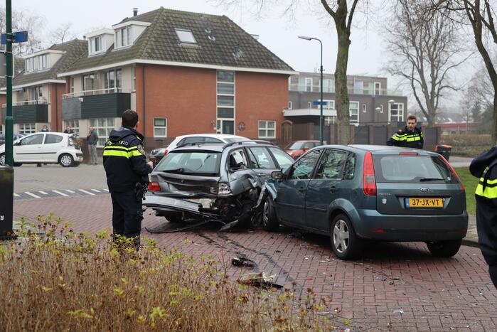 Meerdere voertuigen met elkaar in botsing