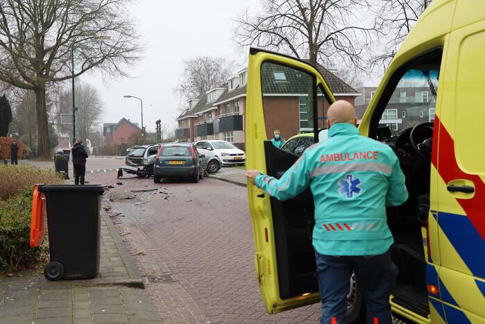 Meerdere voertuigen met elkaar in botsing