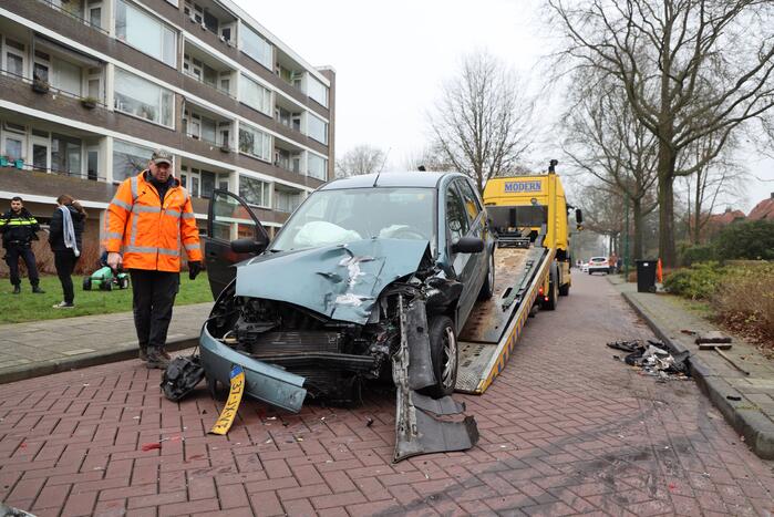 Meerdere voertuigen met elkaar in botsing
