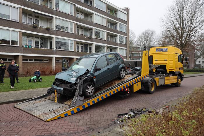 Meerdere voertuigen met elkaar in botsing