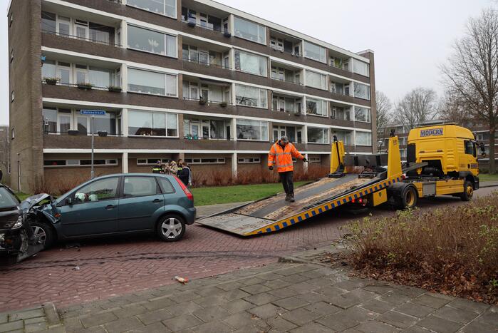 Meerdere voertuigen met elkaar in botsing
