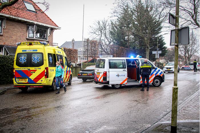 Voetganger door auto geschept