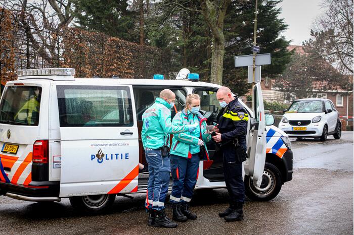 Voetganger door auto geschept