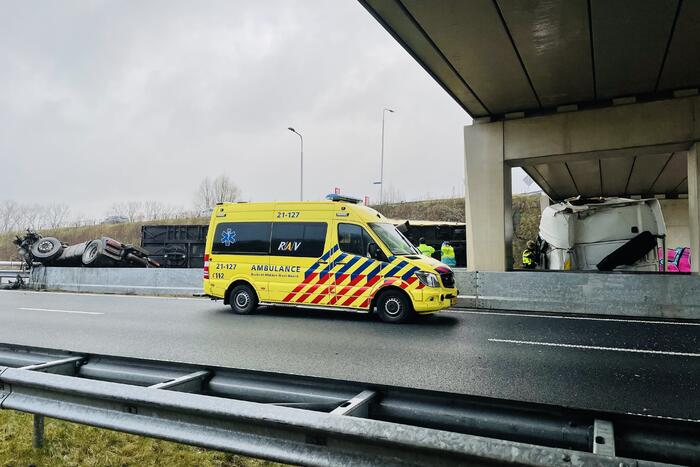 Ernstig ongeval met vrachtwagen