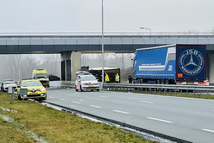 Ernstig ongeval met vrachtwagen