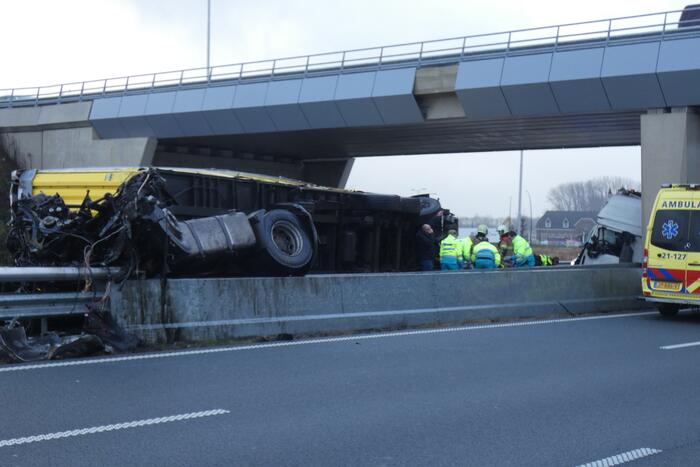 Ernstig ongeval met vrachtwagen