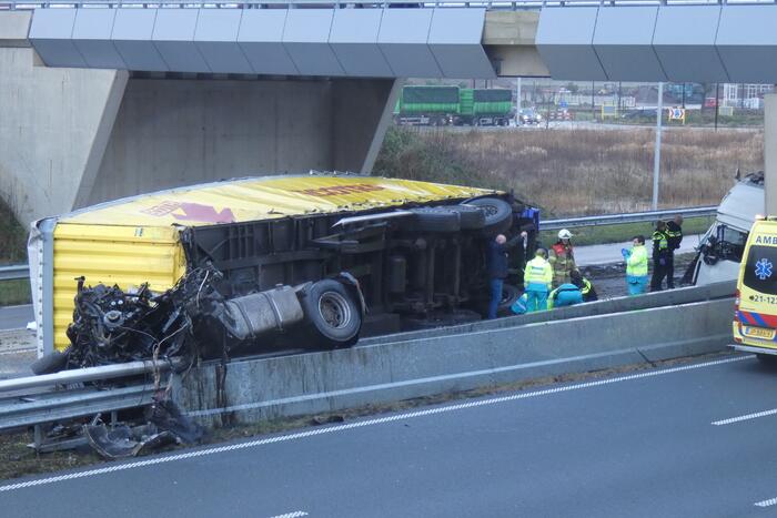 Ernstig ongeval met vrachtwagen