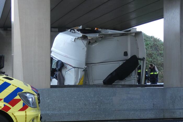 Ernstig ongeval met vrachtwagen