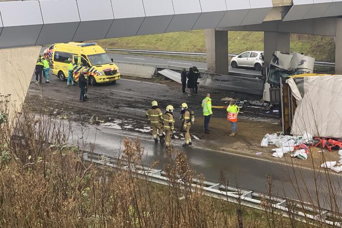 Ernstig ongeval met vrachtwagen