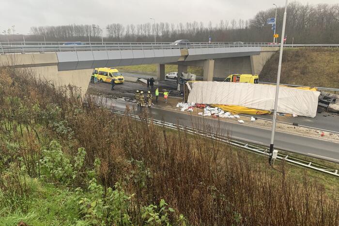 Ernstig ongeval met vrachtwagen