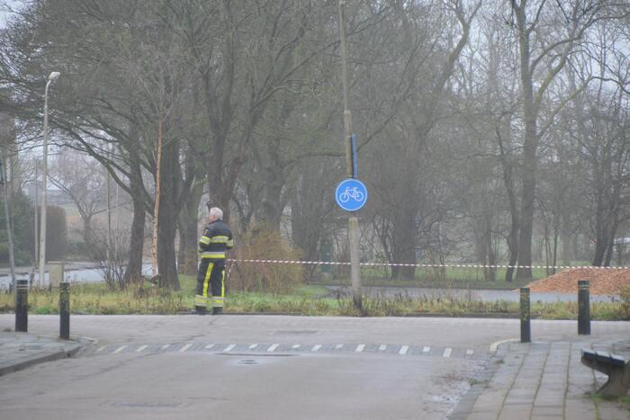 Parkeerterrein atletiekvereniging Lionitas afgesloten na gaslekkage
