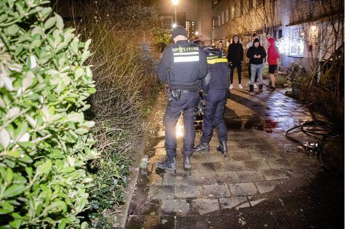 Scooter in brand gestoken