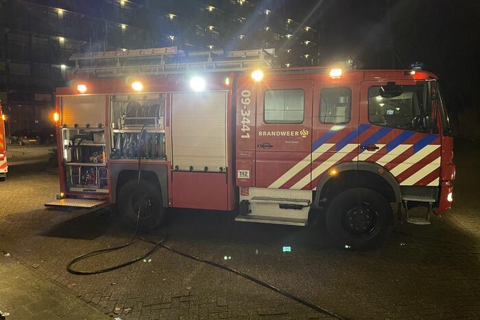 Brand in flatwoning snel geblust