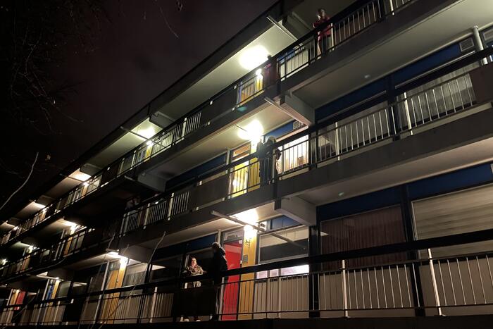 Brand in flatwoning snel geblust