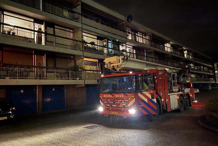 Brand in flatwoning snel geblust