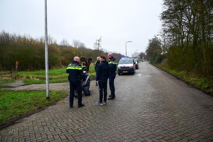 Hardloper aangereden door scooterrijder