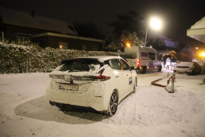 Brand in electriciteitshuisje