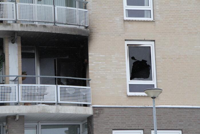 Vrouw overleden bij brand in appartement