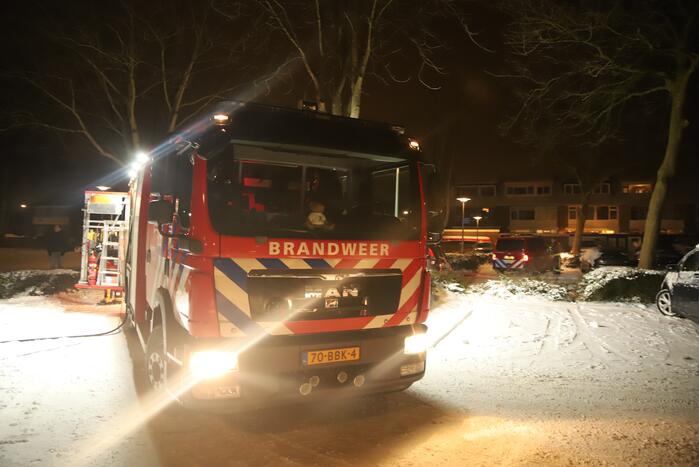 Brand in meterkast van gebouw