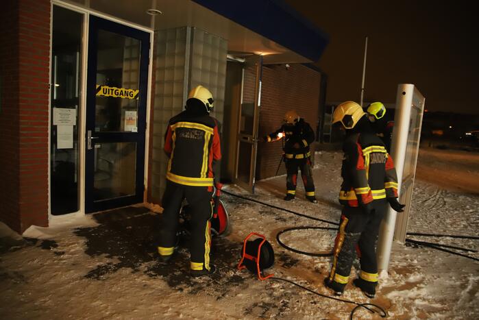 Brand in meterkast van gebouw