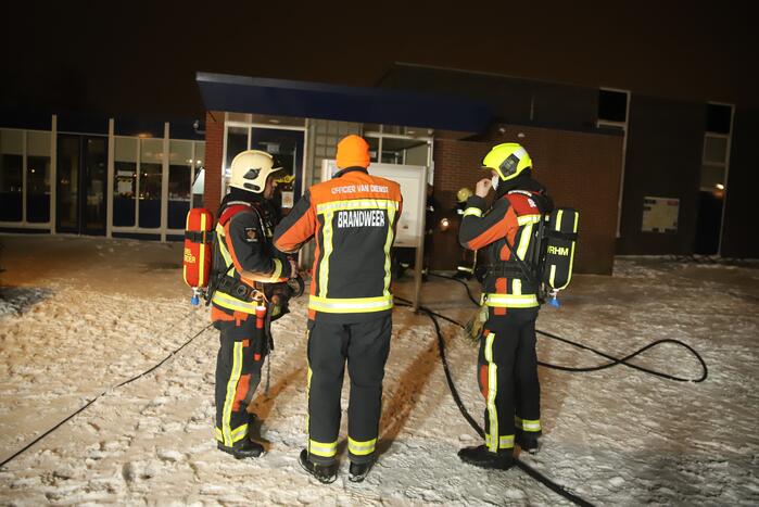 Brand in meterkast van gebouw