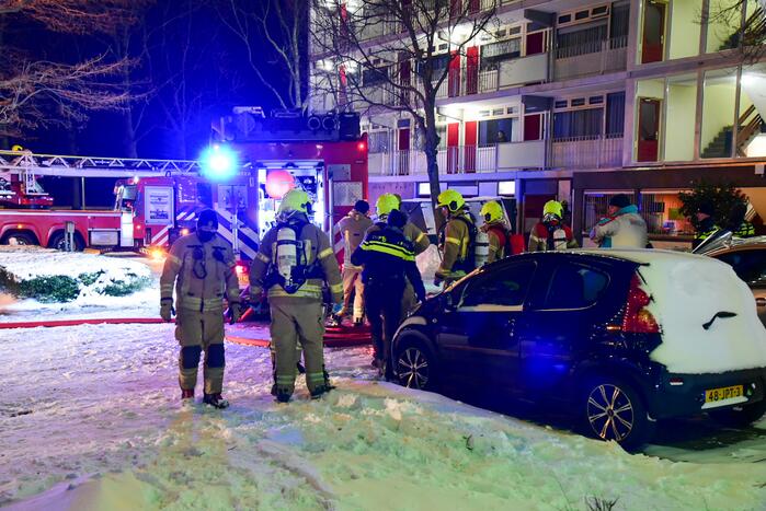Flatwoning verwoest door uitslaande brand