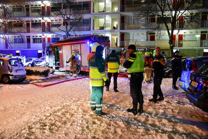 Flatwoning verwoest door uitslaande brand