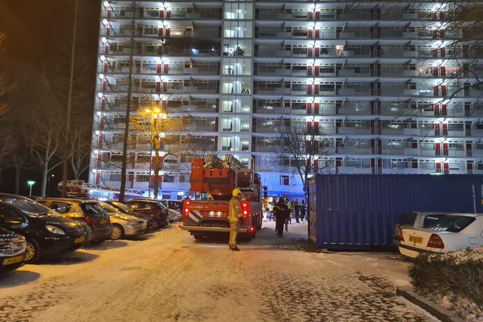 Flatwoning verwoest door uitslaande brand