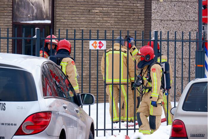 Gasfles bij Kuhn vliegt in brand