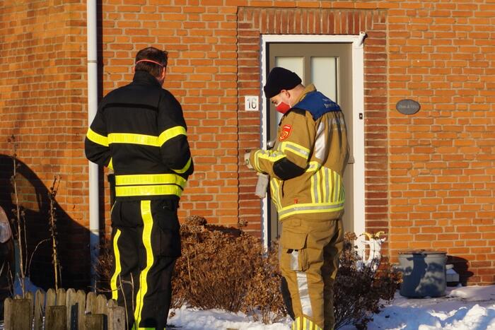 Onderzoek naar gaslucht bij woning