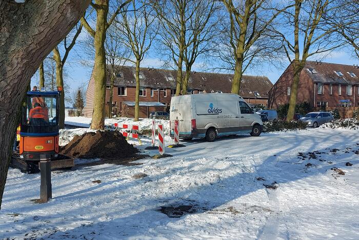 Omwonenden zonder water na lekkage in leiding